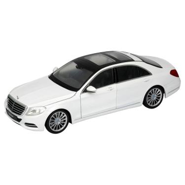 Imagem de Modelo de carro fundido sob pressão Welly Mercedes Benz S Class 1/24 branco