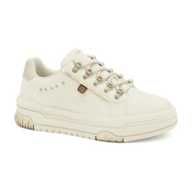 Imagem de Tênis Casual Feminino Ramarim 25-94201 Areia e Dourado-Feminino