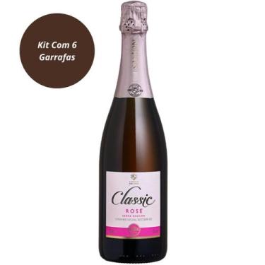 Imagem de Espumante Salton Classic Demi-Sec Rosé 750ml Kit Com 6 Garrafas