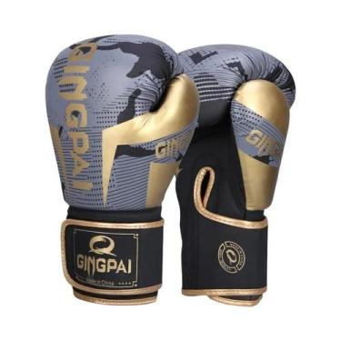 Imagem de Luvas De Boxe Protetoras Em Couro, Resistentes Ao Desgaste, Respirávei