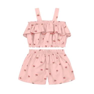 Imagem de Conjunto infantil menina de laços Mundi, 4, Rosa