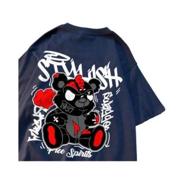 Imagem de Camisetas Black Bear Puppet Para Homens E Mulheres, Algodão De Alta Qu