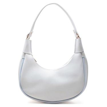 Imagem de Bolsa Feminina OEM Meia Lua Branca Pequena Skybag Tamanho Pequeno Branco Leve e Macia p...