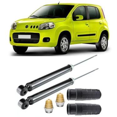 Imagem de Amortecedor + Kit Batente Uno Vivace Traseiro 2010 Até 2021 O Par - Tr