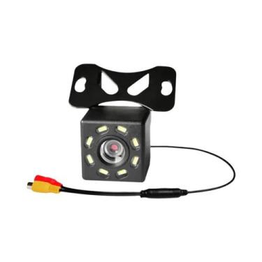 Imagem de Câmera De Ré Automotiva HD 12V Com 8/12 LEDs, Visão Noturna De Amplo Â