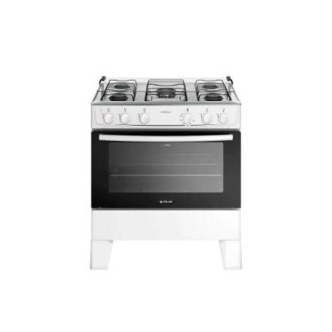 Imagem de Fogão Atlas Milão Plus 5 Bocas Acendimento Automático, BIVOLT, Branco