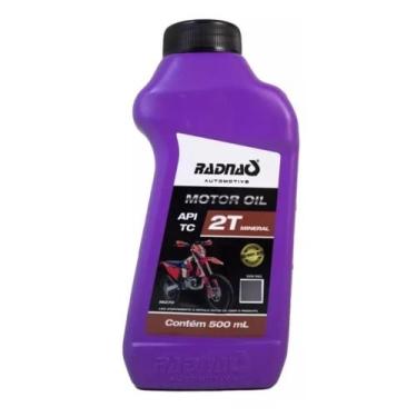 Imagem de Oleo Lubrificante Motor 2 tempos Moto Rocadeira 0,5L RADNAQ