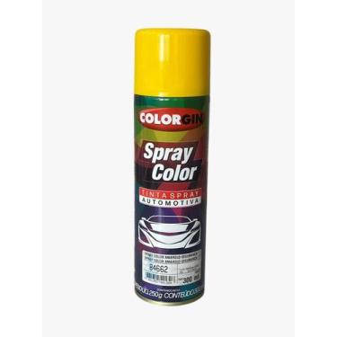 Imagem de Tinta spray automotivo colorgin cor amarelo seguranca 300ml