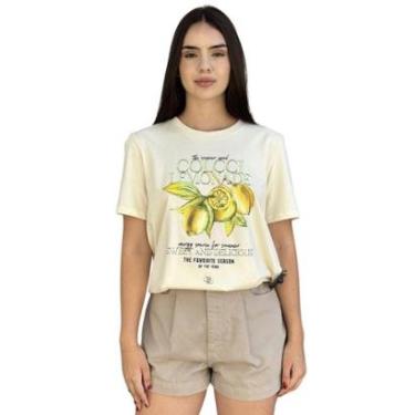 Imagem de Camiseta Estampada Feminina Manga Curta Colcci-Feminino