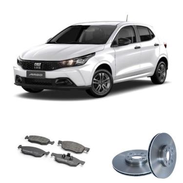 Imagem de Kit Troca Freio Com Disco E Pastilha Dianteira Bproauto Argo Mobi 1.0