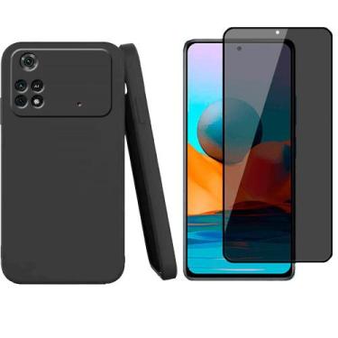 Imagem de Capa Anti Impacto Xiaomi Poco X4 PRO 5G + Pelicula Privacy - M9, Rosa
