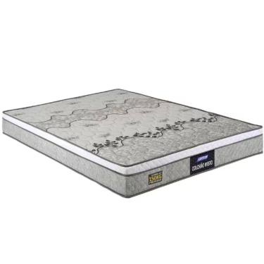 Imagem de Colchão de Casal Gazin Stone D33 misto altura de 21 cm 138x188 Cinza Branco