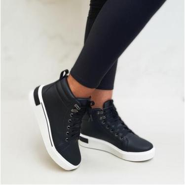 Imagem de Bota Coturno Feminina Preto Casual - Sobressalto, 36