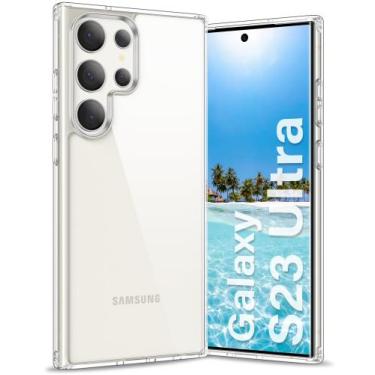 Imagem de Capa Vakoo para Samsung Galaxy S23 Ultra 5G  Transparente Anti-Amarele