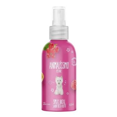Imagem de Spray Bucal Mau Hálito Pet Cães Gatos 60ml Tutti Frutti - Animalissimo