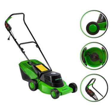Imagem de Cortador Máquina Cortar Grama Recolhedor WM 350 Trapp 1300W Carrinho E