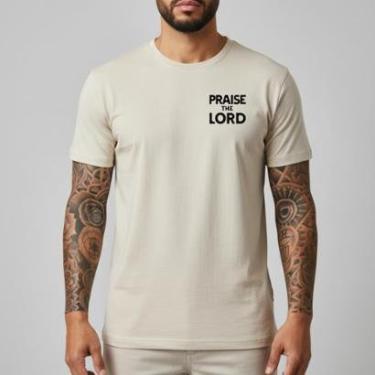 Imagem de Camiseta Masculina Praise Slim Fit Algodão Premium Camisa Gola Redonda Moda Religiosa C...