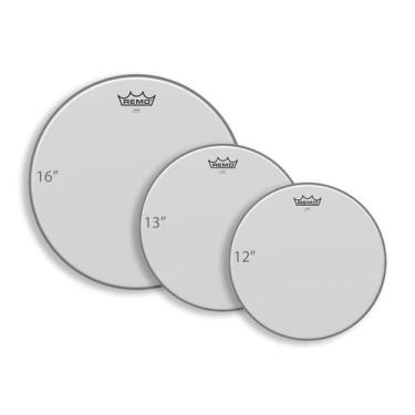 Imagem de Kit de Peles Remo Emperor Coated Tons 12,13,16 Filme Duplo Porosa (104
