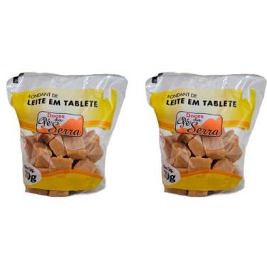 Imagem de Kit com 2 Doce de Leite Mineiro Puro em Cubinhos 200g Doces Pé da Serr