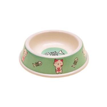 Imagem de Comedouro Melamine P/ Gatos, Verde