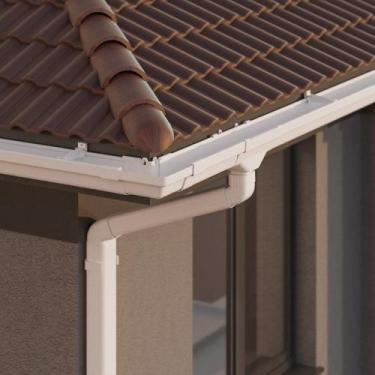 Imagem de Tubo Condutor de Calha de 3m Branco 80x60mm - Astra
