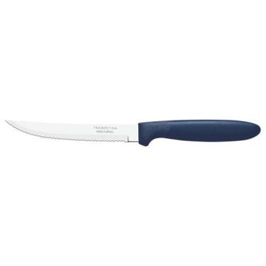 Imagem de Faca para Churrasco Ipanema com Lâmina em Aço Inox 5 Tramontina - Azul
