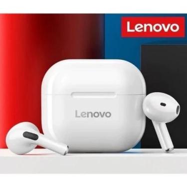 Imagem de Fone De Ouvido Bluetooth Sem Fio Lenovo Lp40 Original, Branco