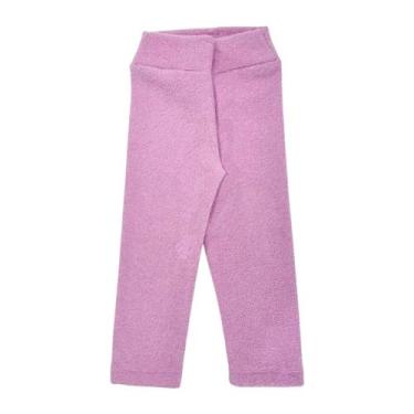 Imagem de Legging Calça Básica Boucle Peluciada Inverno Lisa Infantil - 6 - Fofo