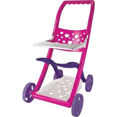 Imagem de Carrinho de Boneca Caroninha Design Encantador Rosa GGB Plast
