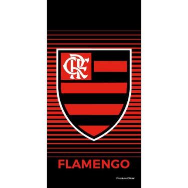 Imagem de Toalha de Banho e Praia Flamengo Oficial Buettner Veludo 140x70cm Algo