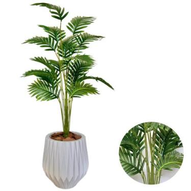 Imagem de Palmeira Artificial Grande Com Vaso Origami Completo - Intcomerce