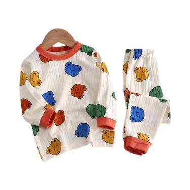 Imagem de Pijama De Manga Longa Para Menino, Leve, Confortável, Design Fofo, Rou