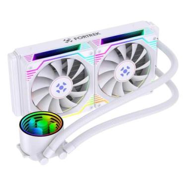 Imagem de Water Cooler Fortrek Breezy 240mm Com Duas Fans Branco RGB 6801