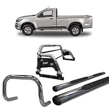 Imagem de Kit Quebra Mato+Santo Ant.H3+Estribo Oval S10 12/20 CS Cromo