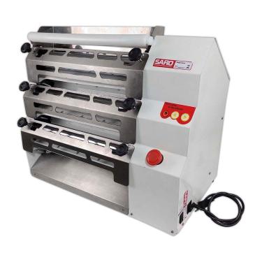 Imagem de Cilindro Laminador Eletrico 6 Rolos 40 cm Para Massa Pao Bivolt Saro
