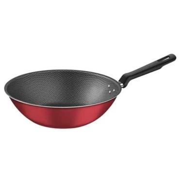 Imagem de Frigideira Wok Vermelho Alum. Antiaderente 3,6L Tramontina