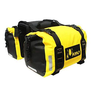 Imagem de Bolsa de sela à prova d'água para motocicleta 2 x 20 L grande capacidade de motocicleta bolsa lateral bagagem traseira para Moto Travele