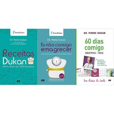 Imagem de Kit 3 livros pierre dukan Eu não consigo emagrecer + Receitas Dukan: Minha dieta em 300 receitas + 60 dias comigo