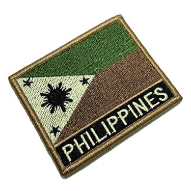 Imagem de BP0218NV03 Bandeira Filipinas Patch Bordado Fecho Contato