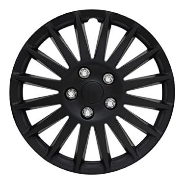 Imagem de Pilot Automotive WH521-16C-B-AM 40,64 cm Capa universal para calota de calota para carros - Conjunto de 4 - Serve na maioria dos carros