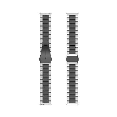 Imagem de Pulseira de relógio para Omega, pulseira de relógio de metal de 20 mm de substituição, Preto, prata