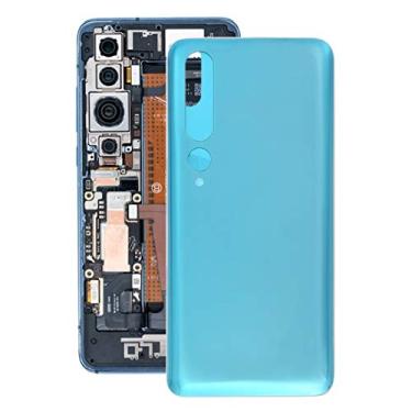 Imagem de Peças de reposição de reparo material de vidro tampa traseira da bateria para Xiaomi Mi 10 Pro 5G / Mi 10 5G peças (cor: azul)