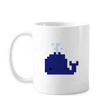 Imagem de Summer Sail Blue Whale Caneca Pixel Cerâmica Café Porcelana Utensílios de Mesa