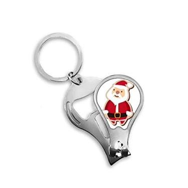Imagem de Cortador de unhas com desenho de Papai Noel para festivais de desenhos animados abridor de chaveiro tesoura
