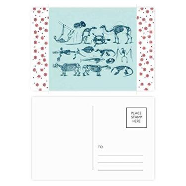 Imagem de Animal Bone Sketch Ilustrações Natal Flor Celebração Cartão postal Bênção