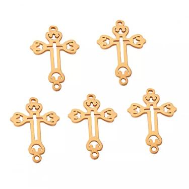 Imagem de CNBPIC 5Pcs/Lot Pingente de Aço Inoxidável Amuletos Para Colar E Pulseira Diy Para Joias Fazendo