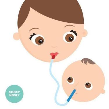 Imagem de Aspirador Nasal Nosefrida Para Bebês + 4 Filtros Incluso