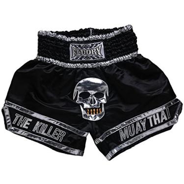 Imagem de Shorts de combate tailandês Muay da FLUORY, shorts de treinamento MMA para artes marciais, luta, luta, artes marciais, kickboxing, roupas, Mtsf13, X-Large