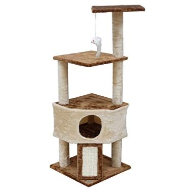 Imagem de Go Pet Club F708 116,8 cm (46"), árvore de gatinho, bege