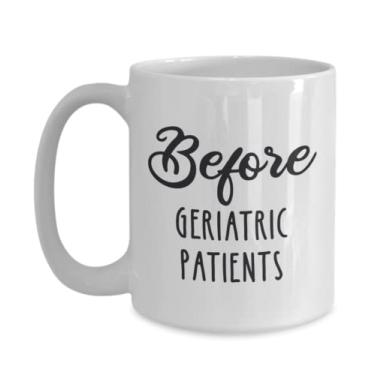 Imagem de SpreadPassion Caneca de café geratra, ideia de presente para geratras, presente para médico, ideia de presente para pacientes geratra, presente para geratra, ideia de presente de aniversário de Natal